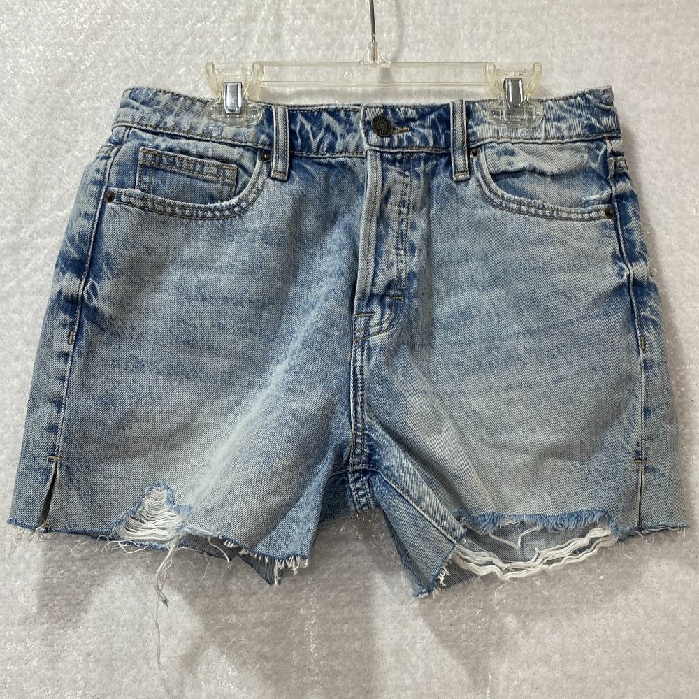 Hidden Denim Shorts Cut Off Women's Medium Distressed Light Wash NEW